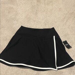 NWT size small YPB Stylish Black Skater Skirt with White details